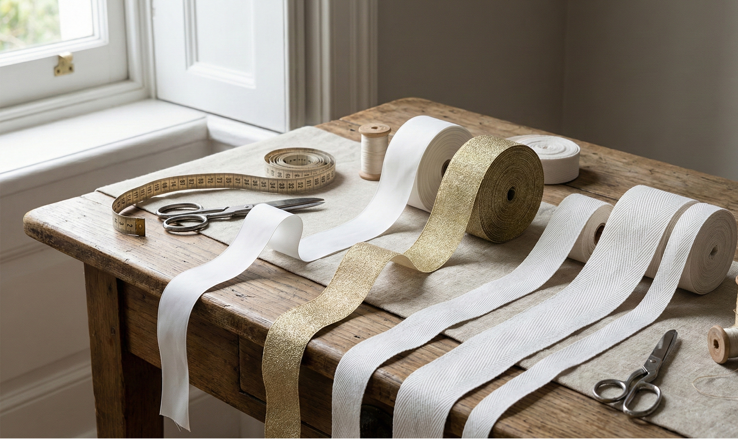 Fitas de Alfaiataria: Nastro, Sarja & Estrutura