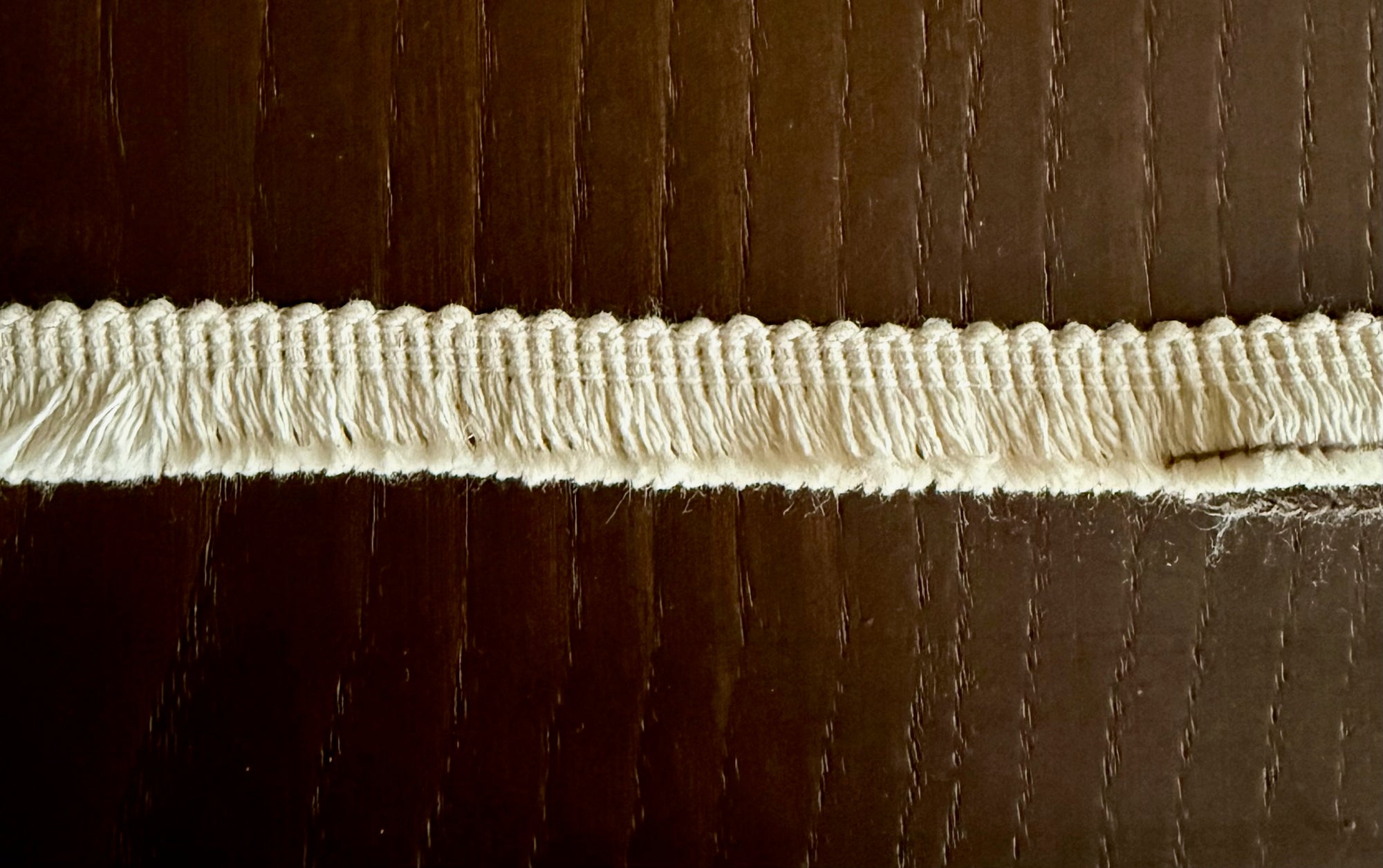 LL0029 - 🧵 Franja Decorativa em Algodão – Toque Natural e Elegância Artesanal