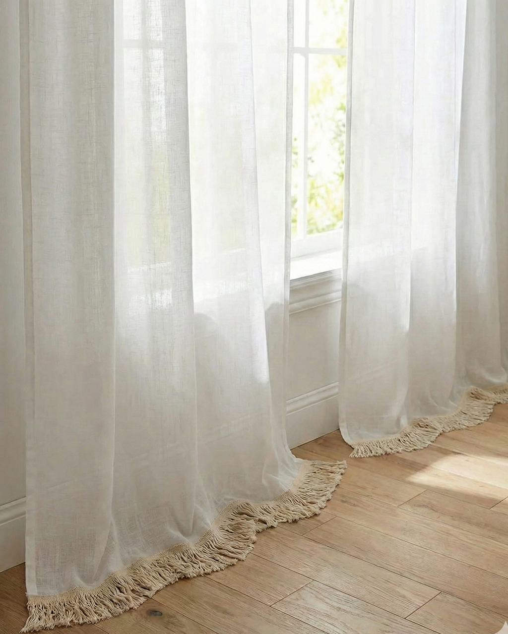 Franja Plissé Natural