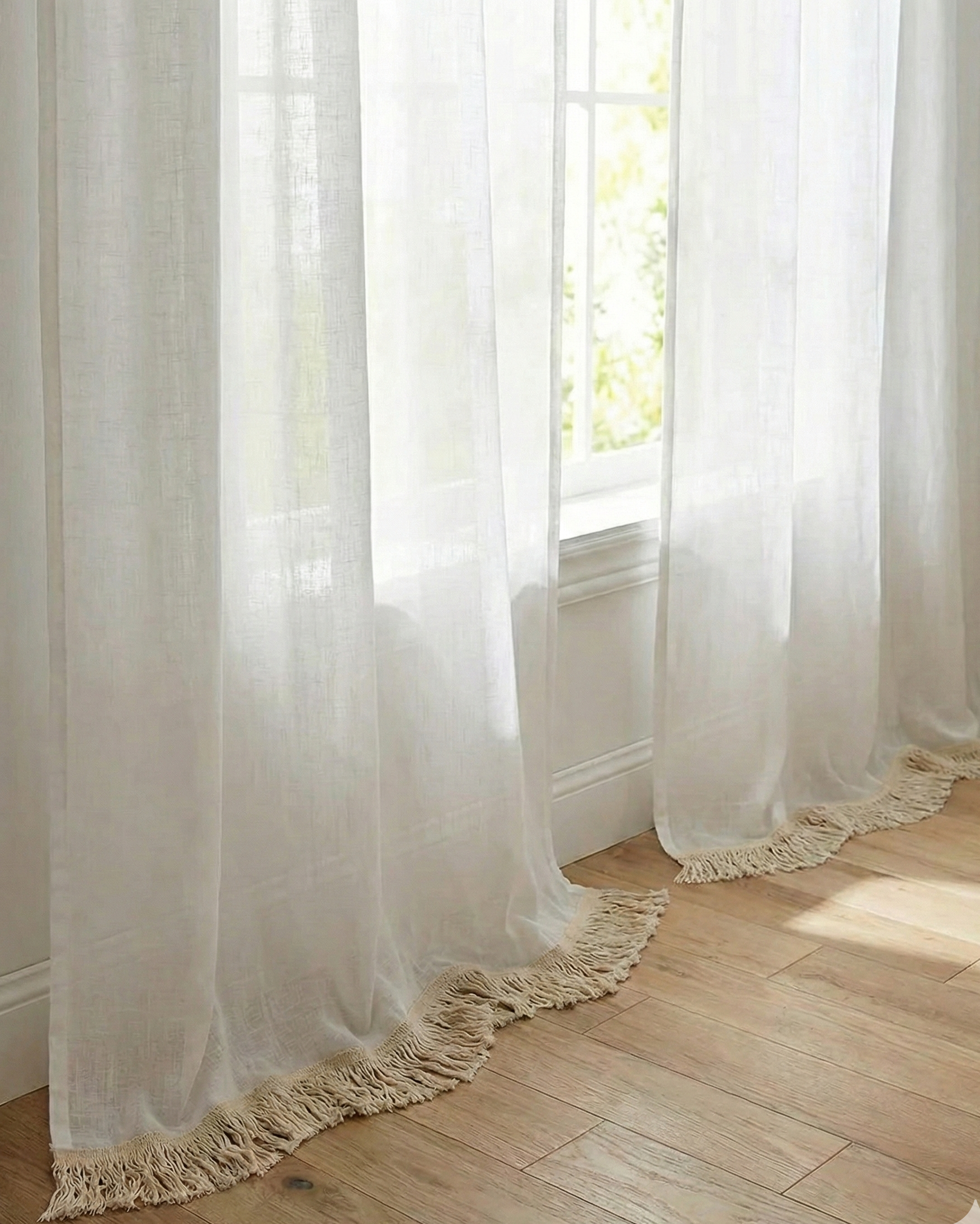 Franja Plissé Natural