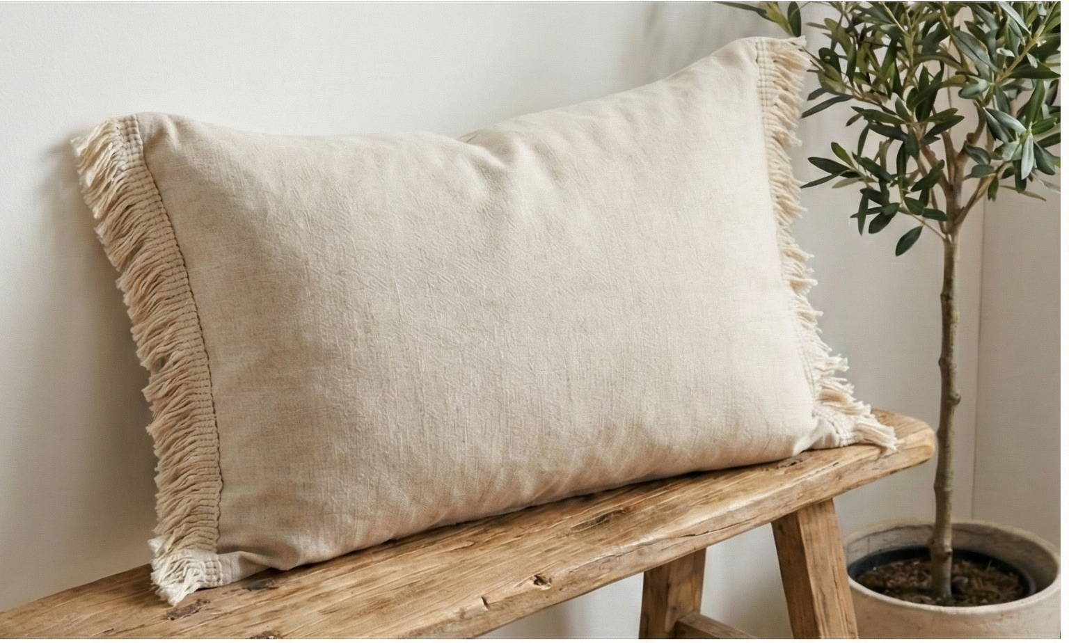 Franja Pluma de Algodão