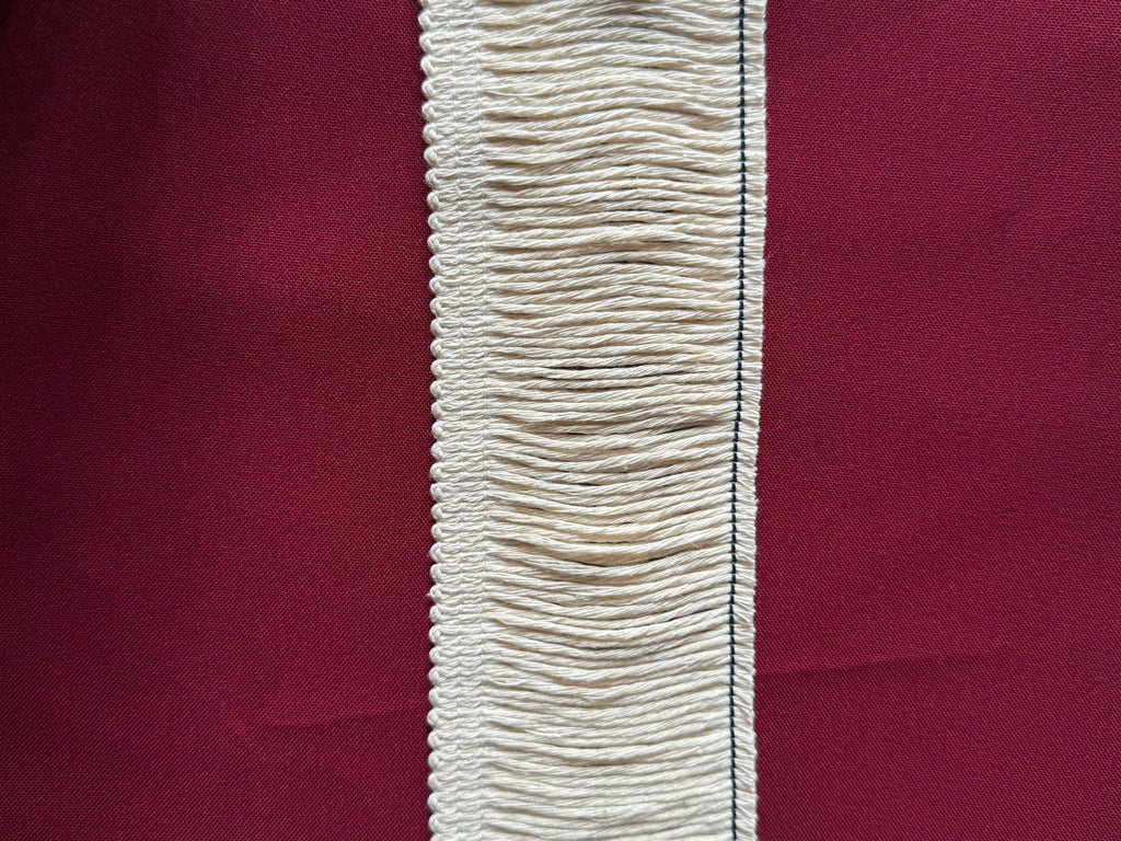 LL0025-  Franja em Algodão Decorativa 7 cm