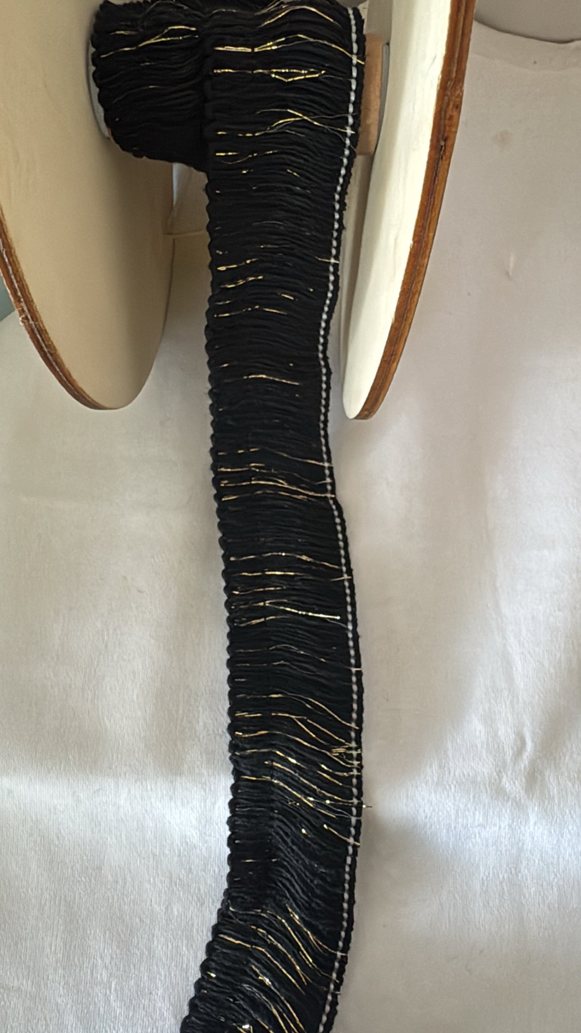 LL0033 - ✨ Franja Decorativa em Algodão com Lurex – Brilho Sofisticado para os Teus Projetos
