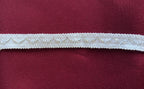 LL0040 – ✨ Galão Decorativo em Algodão com Lurex Prateado – 1,5 cm de Elegância