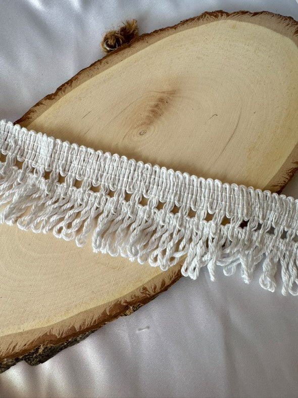 LL0013 -  🧵 Franja Decorativa em Algodão – Toque Natural e Versátil para os Teus Projetos
