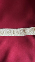 Franja pluma de algodão 80% natural 40mm em tom creme com textura e toque celestial da l&l