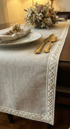 Beige galão fio de luz algodão 80% 25mm com bordado dourado delicado nas bordas para decoração elegante l&l