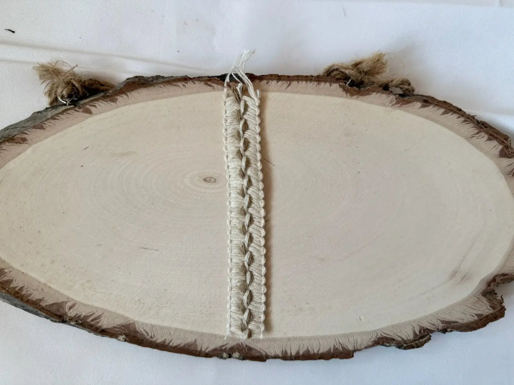 Galão fontainebleau em algodão natural creme com 15mm de largura para alta costura l&l