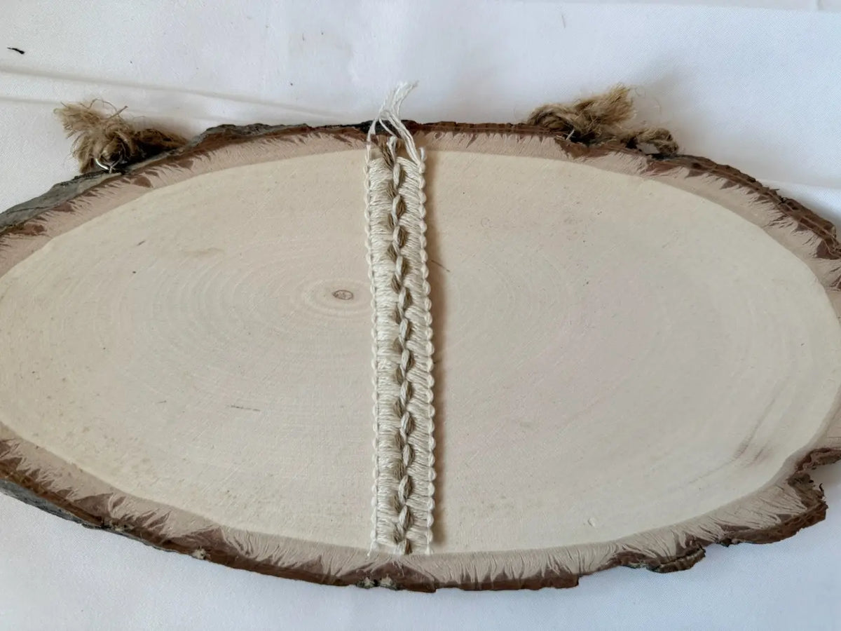 Galão fontainebleau em algodão natural creme com 15mm de largura para alta costura l&l
