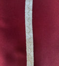 Galão ponto de prata em algodão e lurex prateado branco com borda elástica canelada e costura zigzag l&l 15mm