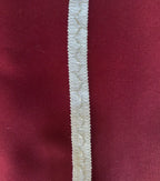 Galão ponto de prata em algodão e lurex prateado branco com borda elástica canelada e costura zigzag l&l 15mm